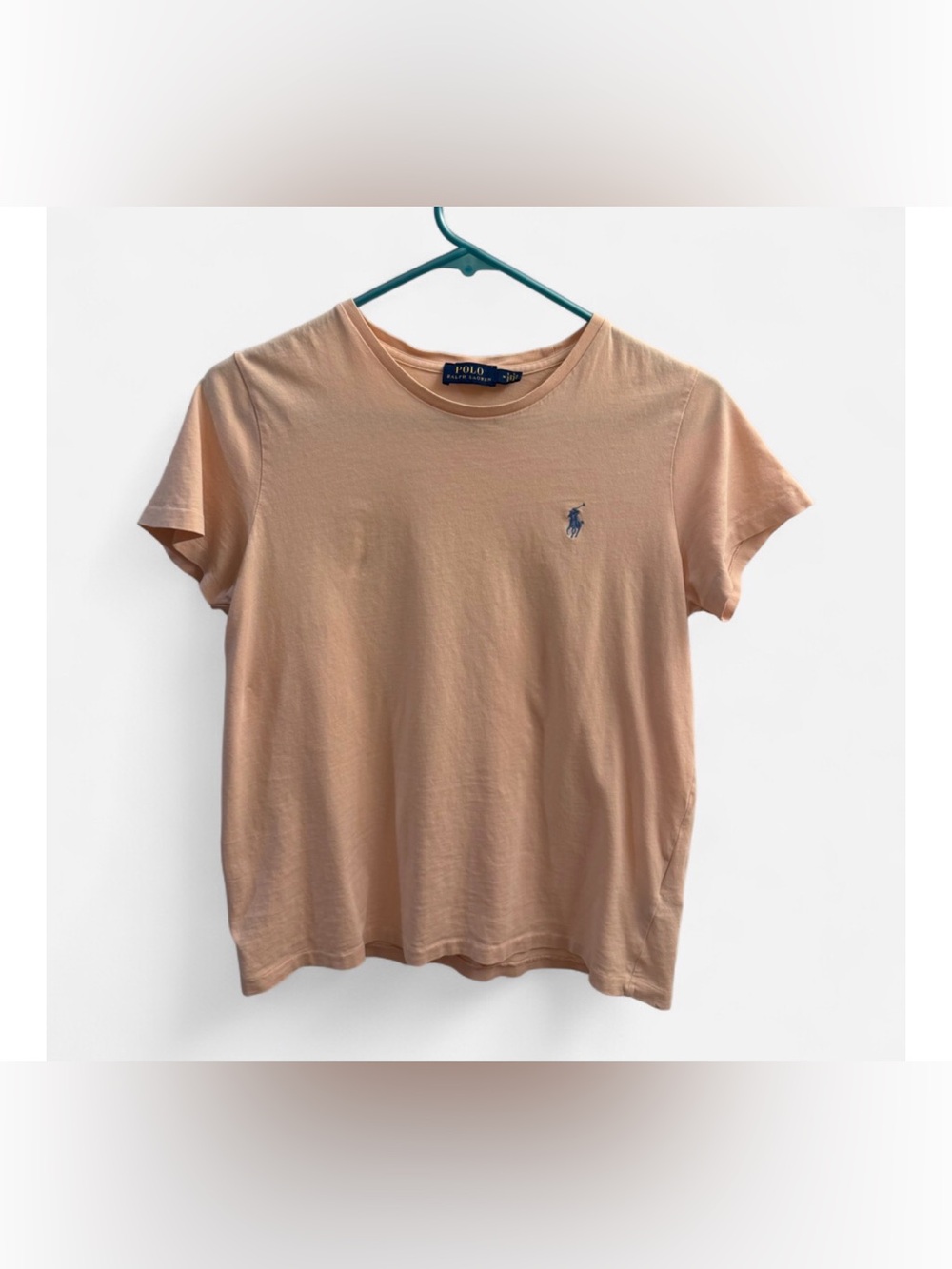 Polo Ralph Lauren Pink Cotton Pony Logo T-Shirt Size M